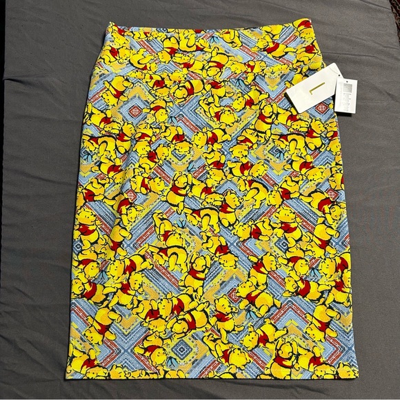 LuLaRoe Dresses & Skirts - Lularoe Disney NWT Winnie The Pooh Women’s Size Large Pencil Skirt Stretchy
